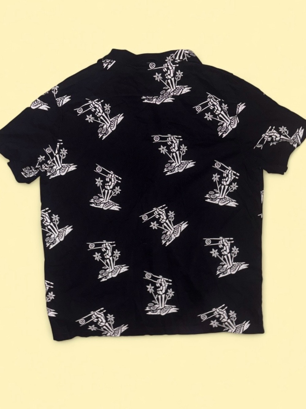 PYKNIC Skeleton Print Button Up Shirt NWT | Men’s 3XL Boutique - Picture 6 of 7